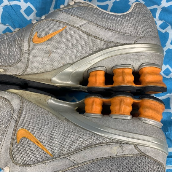 Nike Women’s size 9 Shox Vivify running training shoes silver grey total orange - Picture 9 of 11
